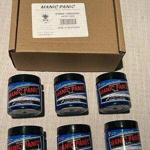 NIB-6 total Manic Panic Atomic Turquoise Hair Dye Set